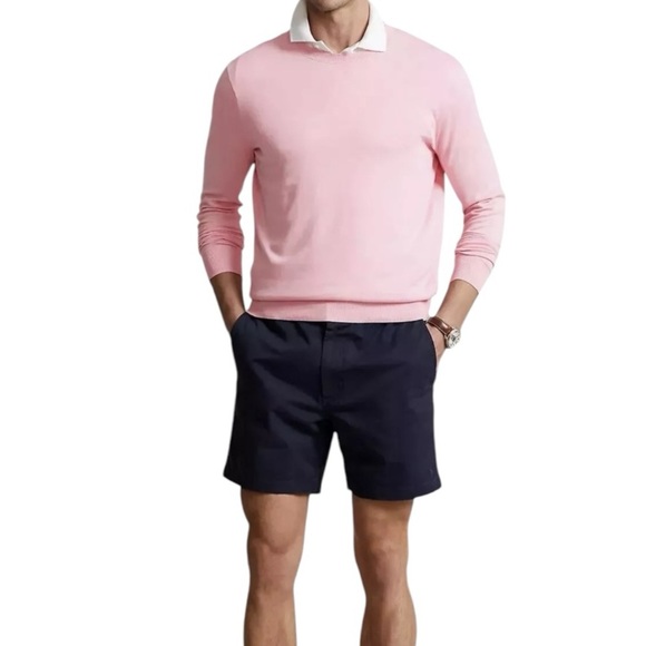 POLO RALPH LAUREN Cashmere Crewneck Pink Sweater Size XL NEW - Picture 1 of 10